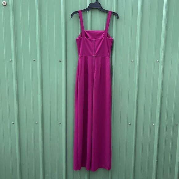 Women’s Split Leg Sleeveless Fully Lined Dressy Jumpsuit Size M - Picture 7 of 10